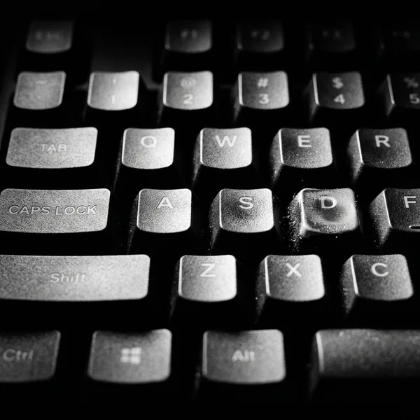 Mechanical keyboard close-up